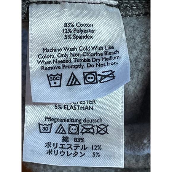 Eddie Bauer women's grey pullover v-neck sweater. Pockets. Fleece lined. Large - Picture 9 of 9